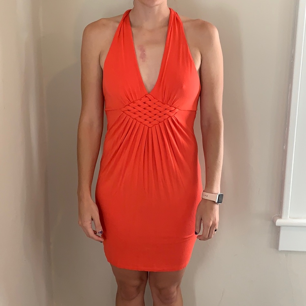 Coral lightweight dress